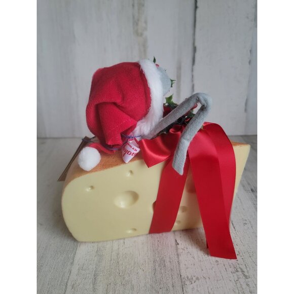 Annalee 1992 country mouse Wedge cheese doll Society xmas - Picture 5 of 8